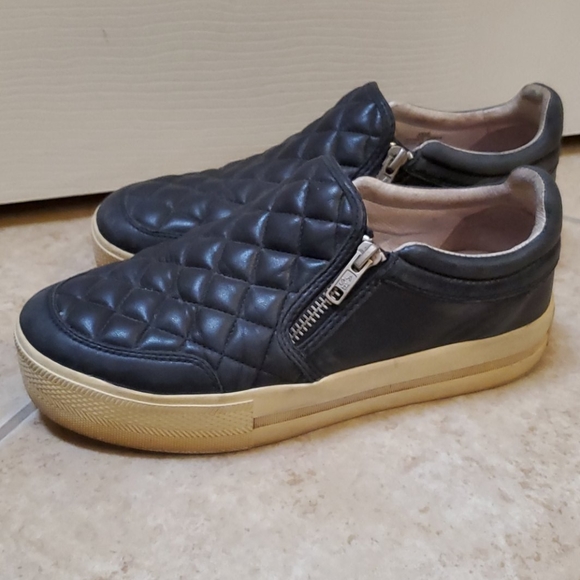Ash Black Jodie Quilted Leather Platform Sneakers - Picture 4 of 6